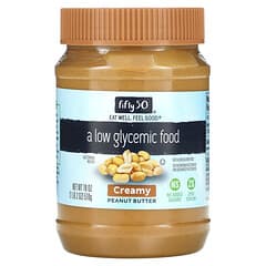 Fifty 50, Low Glycemic Peanut Butter, Creamy, 18 oz (510 g)