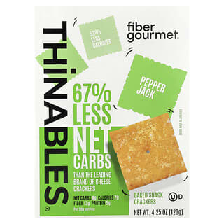 Fiber Gourmet, Thinables®, Pepper Jack, 120 g (4,25 oz)