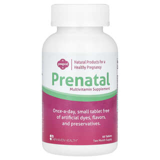 Fairhaven Health, Peapod, Suplemen Multivitamin Prenatal, 60 Tablet