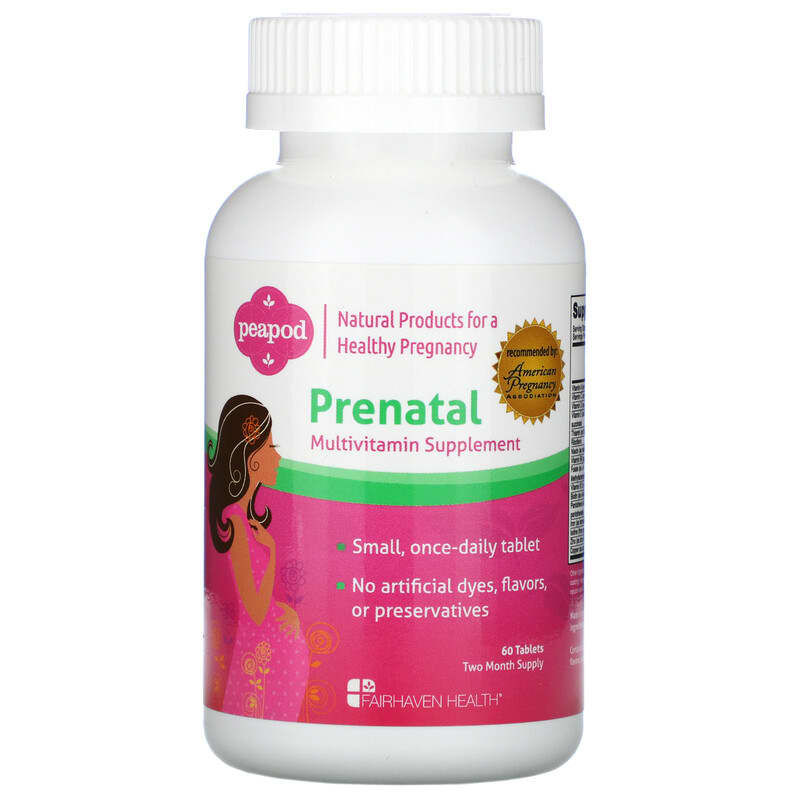 Заказать Fairhaven Health, Peapod, мультивитаминная добавка для беременных, 60 таблеток