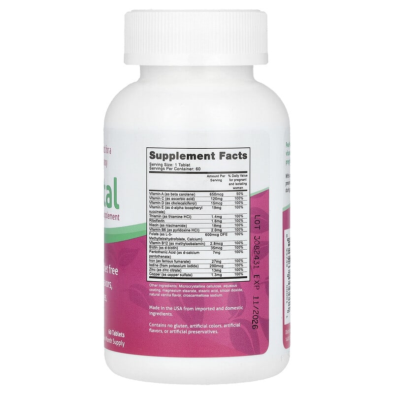 Купить Fairhaven Health, Peapod, мультивитаминная добавка для беременных, 60 таблеток