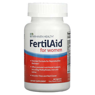 Fairhaven Health, FertilAid para mujeres, 90 cápsulas