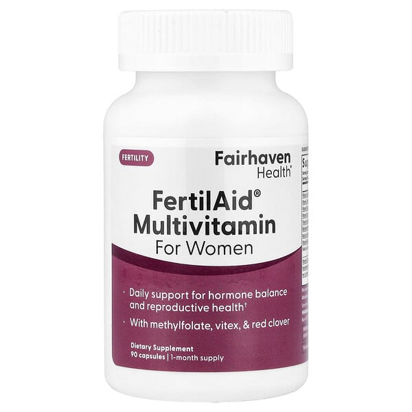 Fairhaven Health, 여성용 FertilAid® 종합비타민, 캡슐 90정