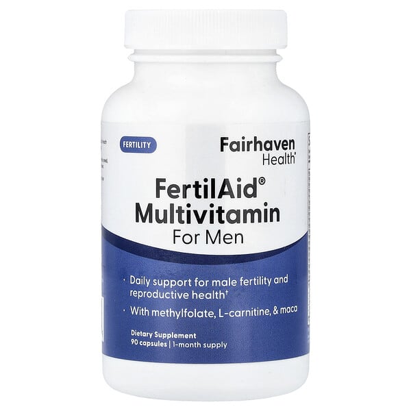 Fairhaven Health FertilAid® Multivitamin for Men, 90 Capsules
