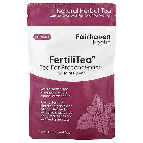 FertiliTea®, Loose Leaf Tea, For Preconception, Mint, 3 oz