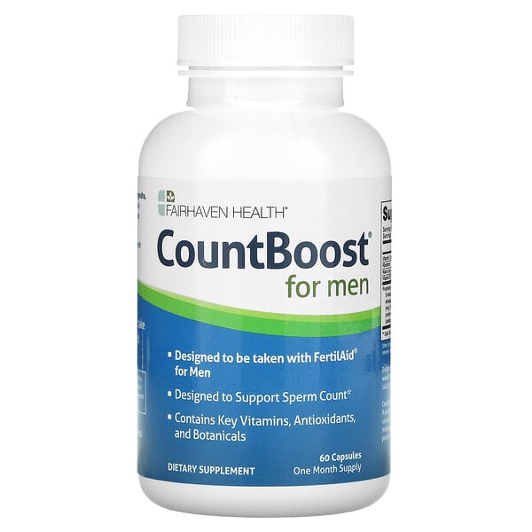 Fairhaven Health, 男性用CountBoost（カウントブースト）、60粒