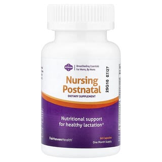 Fairhaven Health, Milkies, Suplemento para el posparto y la lactancia, 60 cápsulas