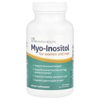 Fairhaven Health, Myo-Inositol, Para Mulheres e Homens, 120 Cápsulas