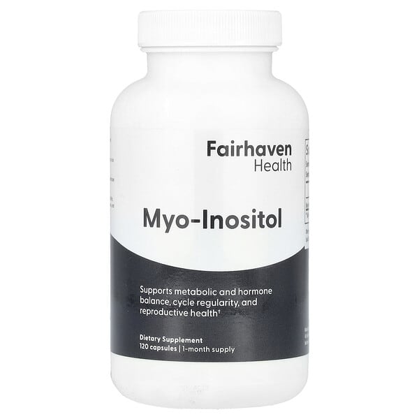 Fairhaven Health, Myo-Inositol, 2,000 mg, 120 Capsules (500 mg per Capsule)