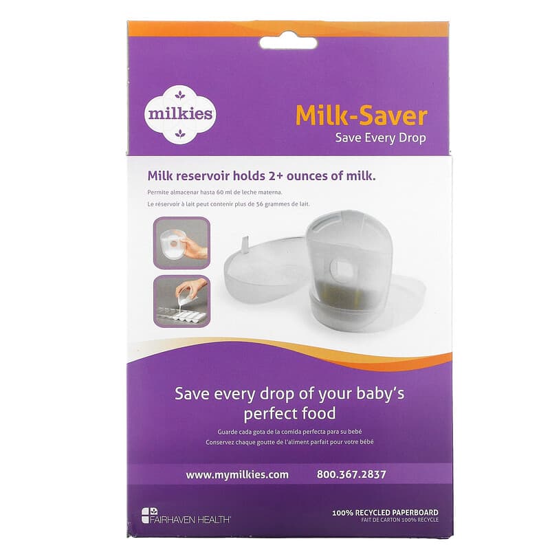 Milkies Milk Saver – Breast Milk Collector Storage (BPA-Free)