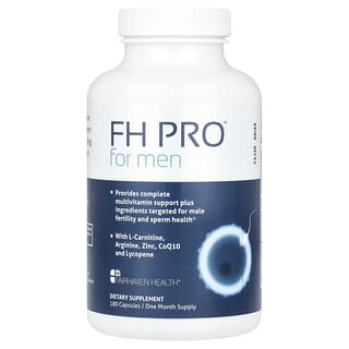 Fairhaven Health, FH Pro™ para hombres, Suplemento para favorecer la fertilidad y la salud de los espermatozoides, 180 cápsulas