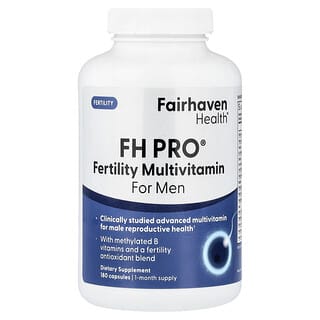 Fairhaven Health, FH Pro® Fertility Multivitamin för män, 180 kapslar