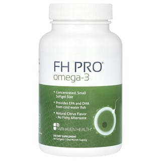 Fairhaven Health, FH PRO Omega-3, Natural Citrus, 90 Softgels