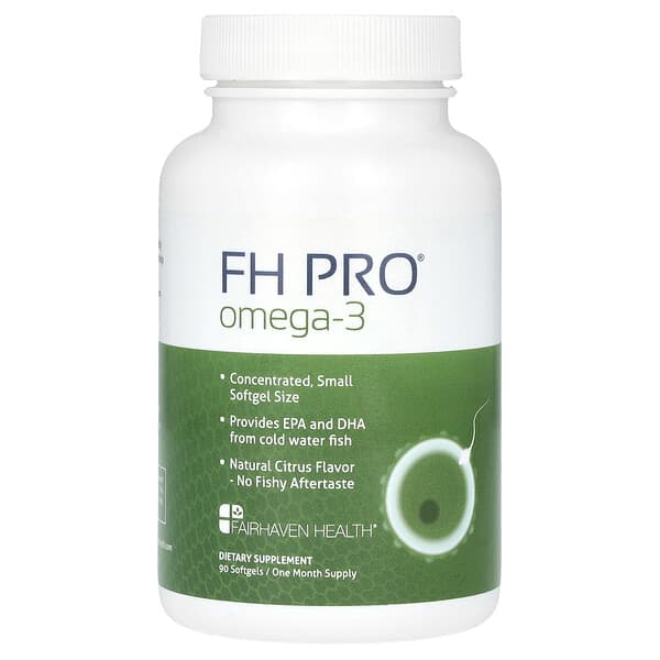 Fairhaven Health, FH Pro Omega-3、天然柑橘味，90 粒膠囊
