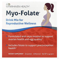 Myo-Folate, 생식 건강을 위한 드링크 믹스, 무맛, 30팩, 각 2.4g