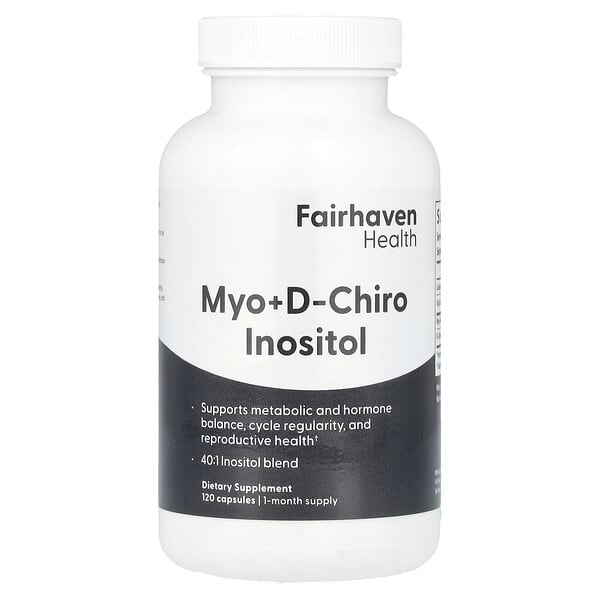 Fairhaven Health, Myo + D-Chiro Inositol, 120 Capsules