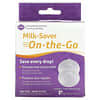 Milkies‏, Milk-Saver-On-The-Go,‏ 2 כוסות לאיסוף חלב-אם תוך כדי תנועה