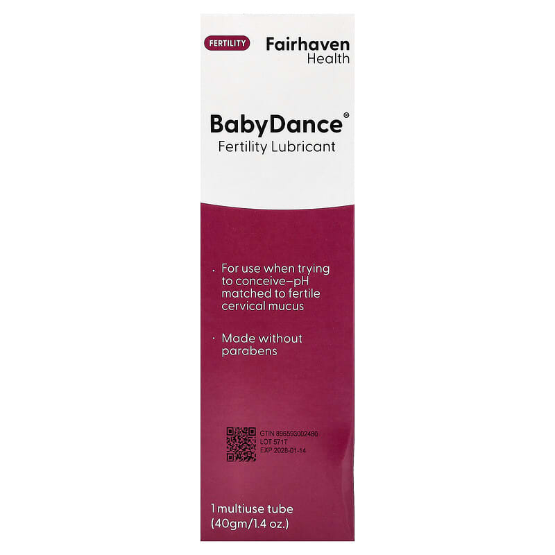 BabyDance, Fertility Lubricant, 1 Multi-Use Tube, 1.4 oz (40 g) BabyDance, Fertility Lubricant, 1 Multi-Use Tube, 1.4 oz (40 g)
