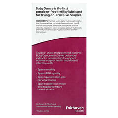 Baby Dance, Fertility Lubricant, 1 Multi-Use Tube with 10 Single-Use  Applicators