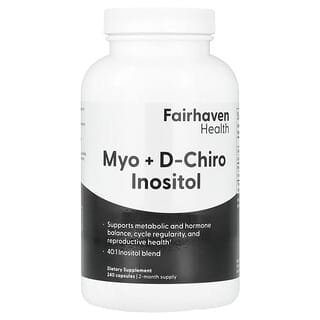 Fairhaven Health, Myo + D-Chiro Inositol, 240 Capsules