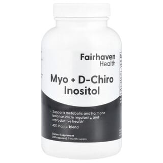 Fairhaven Health, Myo + D-Chiro 肌醇，240 粒膠囊