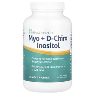 Fairhaven Health, Mioinositol más D-quiroinositol, 240 cápsulas