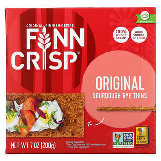 Finn Crisp, ขนมปังแป้งหมักบางกรอบ รสต้นตำรับ ขนาด 7 ออนซ์ (200 ก.)