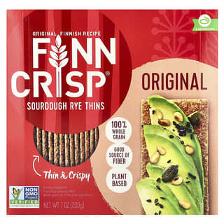 Finn Crisp, Sourdough Rye Thins, Original, 7 oz (200 g)