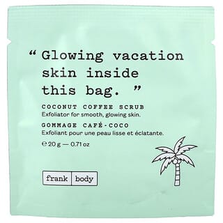 frank body, exfoliant cu cafea și nucă de cocos, 20 g