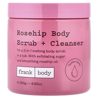frank body, Peeling do ciała + płyn do demakijażu z dzikiej róży, 250 g