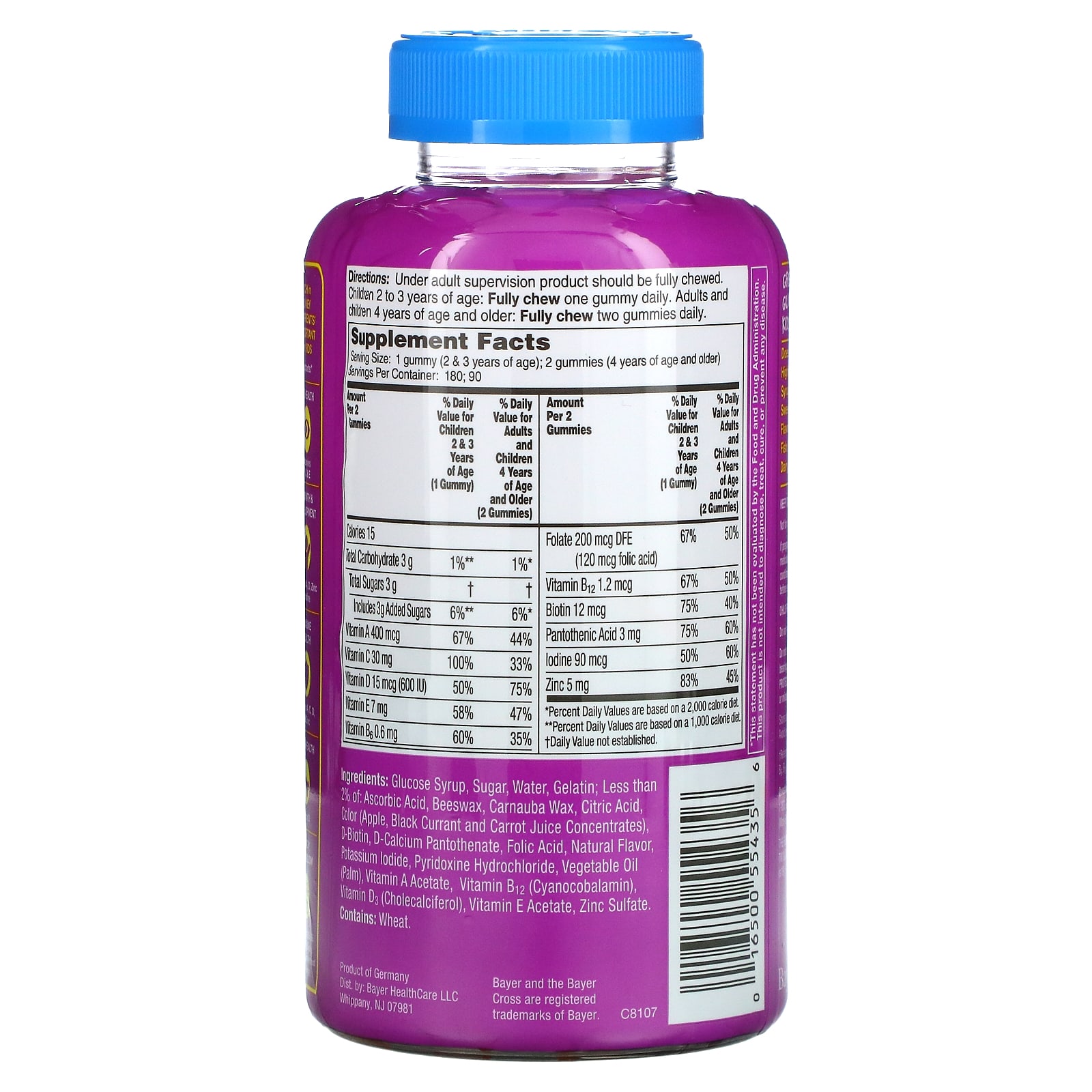 Flintstones, Complete, Children's Multivitamin with Vitamin A, C, D, E