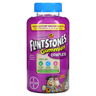 Flintstones, Complete, Children's Multivitamin with Vitamin A, C, D, E and Zinc, 180 Gummies