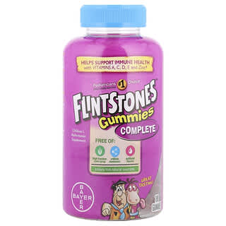 Flintstones, Complete, Children's Multivitamin with Vitamin A, C, D, E and Zinc, 180 Gummies