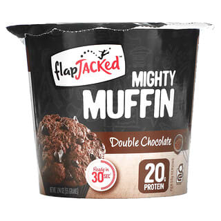 FlapJacked, Mighty Muffin con probióticos, doble chocolate, 1.94 oz (55 g)