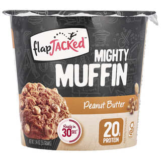 FlapJacked, Mighty Muffin, Manteiga de Amendoim, 55 g (1,94 oz)