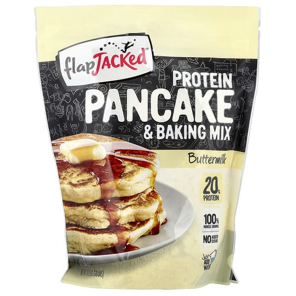 FlapJacked, Protein Pancake & Baking Mix, Buttermilk, 24 oz (680 g)