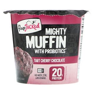 FlapJacked, Mighty Muffin, with Probiotics, Tart Cherry Chocolate, 1.94 oz (55 g)
