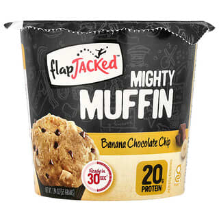 FlapJacked, Mighty Muffin, Banana Chocolate Chip, 1.94 oz (55 g)