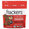 Flax Seed Crackers, Tomato & Basil, 5 oz (142 g)