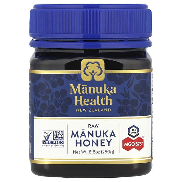 Manuka Health, 未加工麥盧卡蜂蜜，UMF 16 +™，MGO 573+，8.8 盎司（250 克）