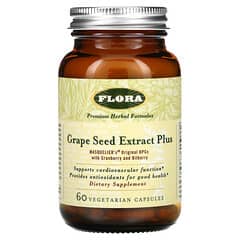 Flora, Grape Seed Extract Plus, 60 Vegetarian Capsules