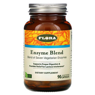 Flora, Udo's Choice, Mezcla de enzimas, 90 cápsulas vegetales