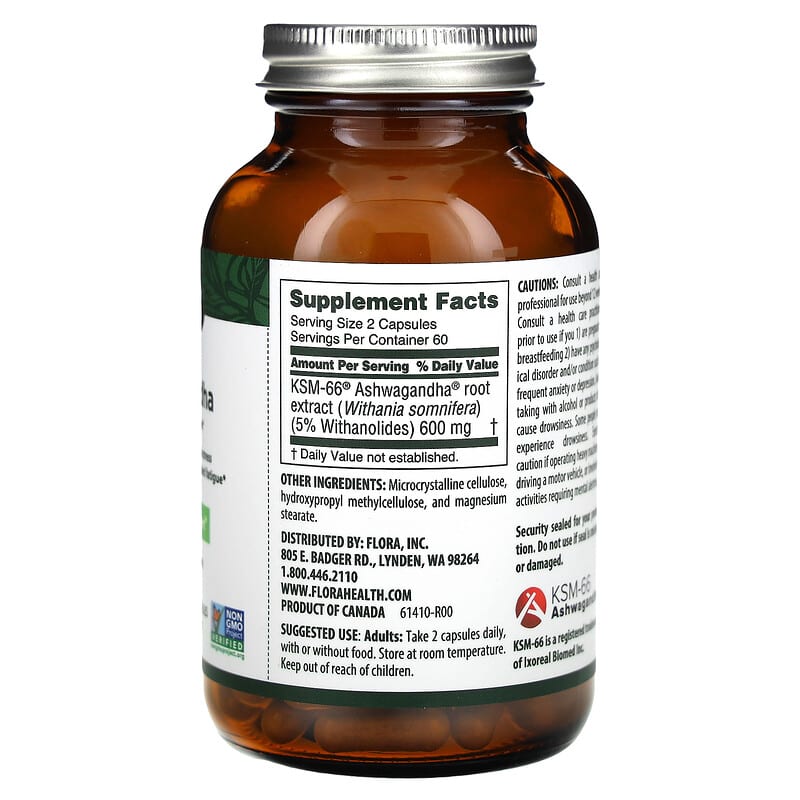 Extrait D'Ashwagandha 9% - 120 Capsules - Medverita - Complément Alimentaire Quotidien