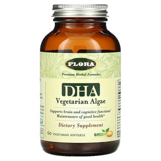 Flora, DHA végétarien d'algues, 60 gélules végétariennes