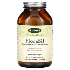Flora, FloraSil, pflanzliches Silica, 180 pflanzliche Kapseln