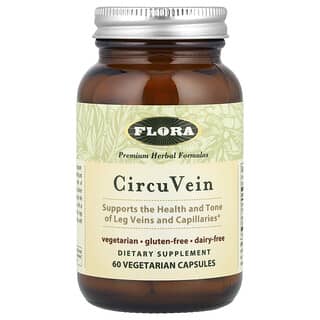 Flora, CircuVein保護腿部血管膠囊，60粒植物膠囊