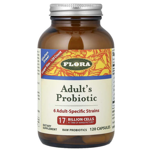 Flora, Adult's Probiotic, 17 Billion Cells, 120 Capsules — product photo 1
