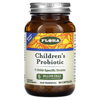 Flora, Probiotiques pour enfants, 60 gélules