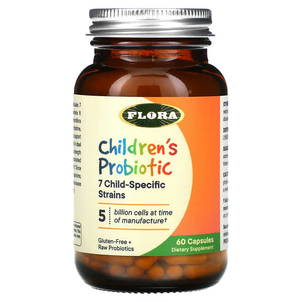 Flora, Probióticos para niños, 60 comprimidos