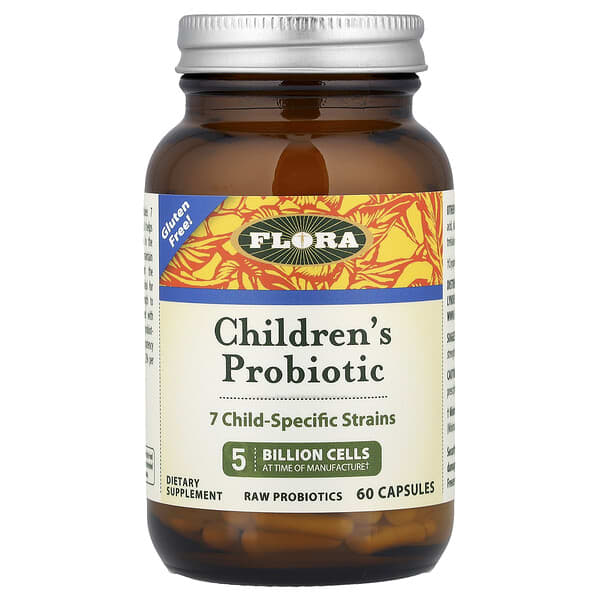 Flora, Probióticos para niños, 60 comprimidos